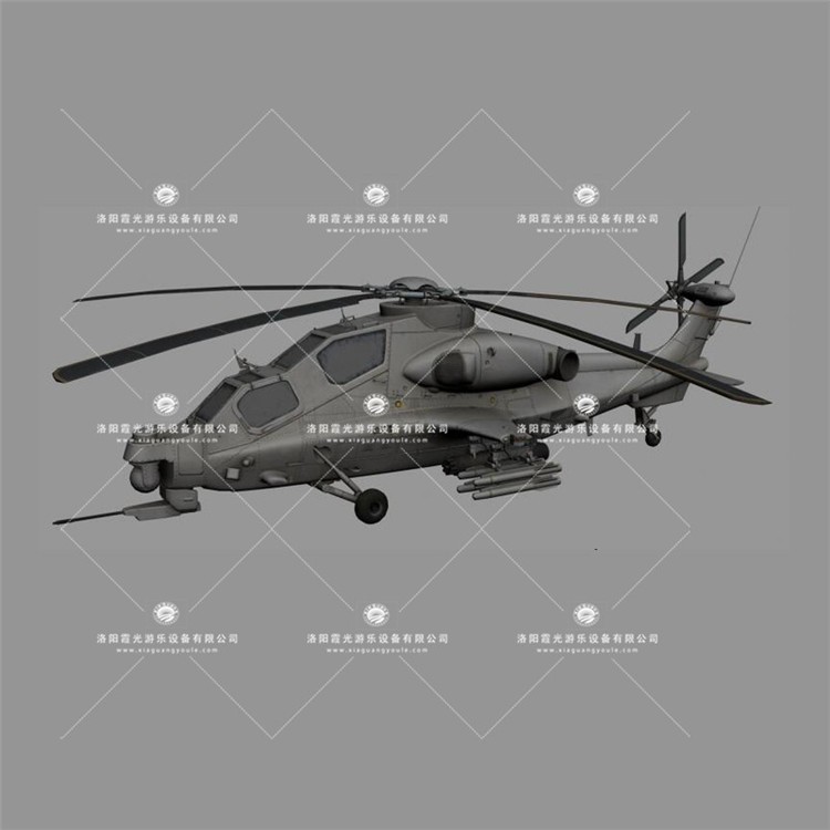 峰峰矿武装直升机3D模型